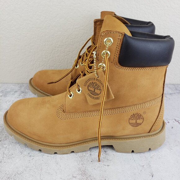 Timberland Classic 6 Inch Waterproof Boot Wheat Nubuck size 8.5 Men\'s NWT main image 5